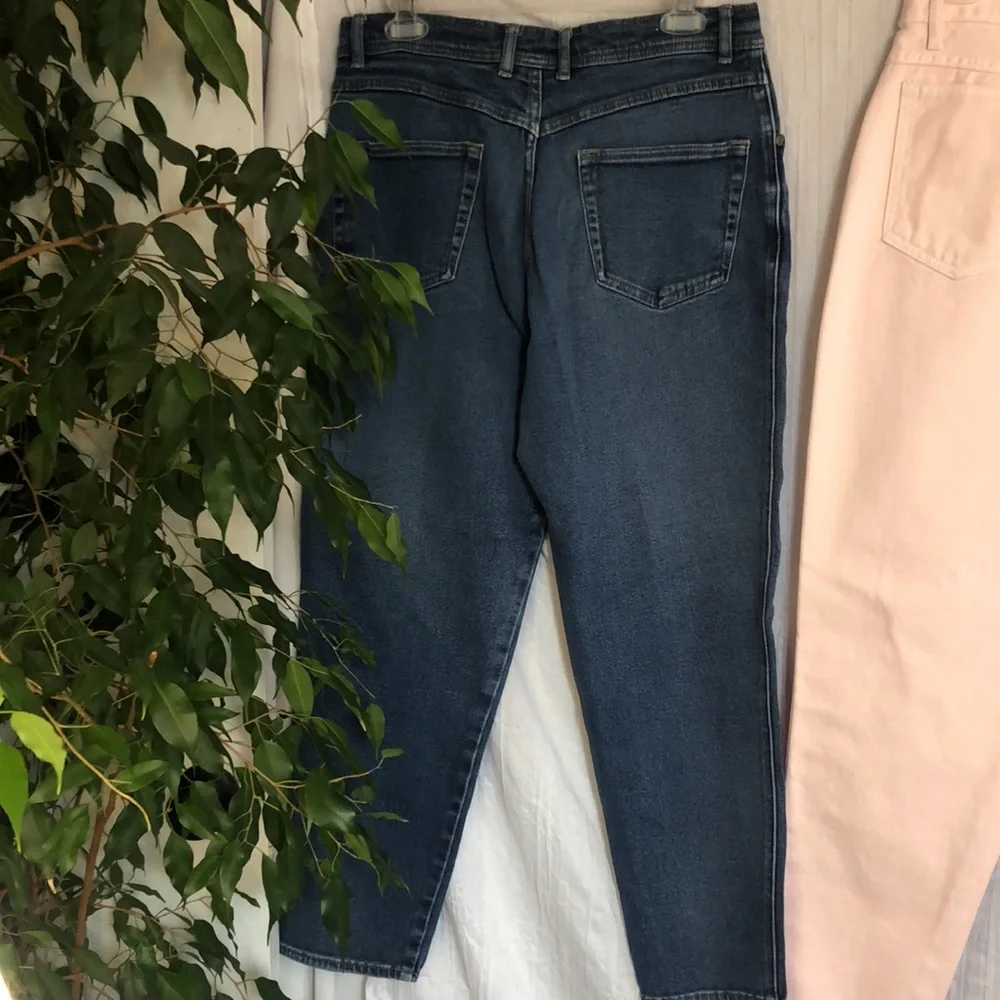 Vintage BILL BLASS womans SZ 14 pink straight leg high waist jeans pants